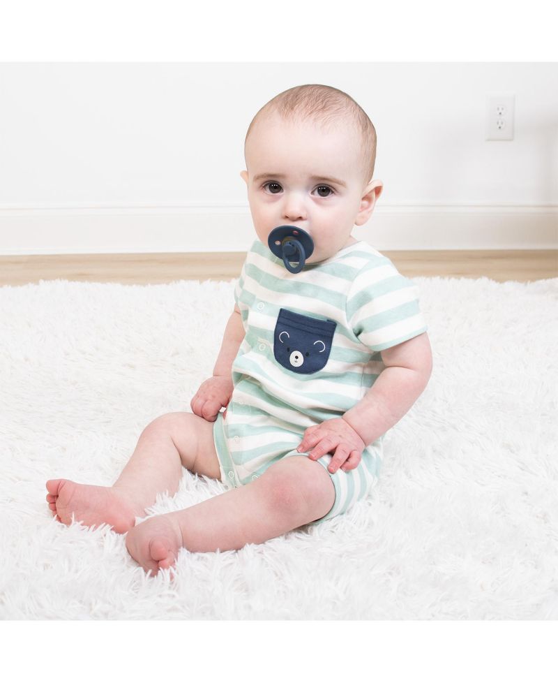 Baby Boys Rompers - 2 Pack, Blue Stars