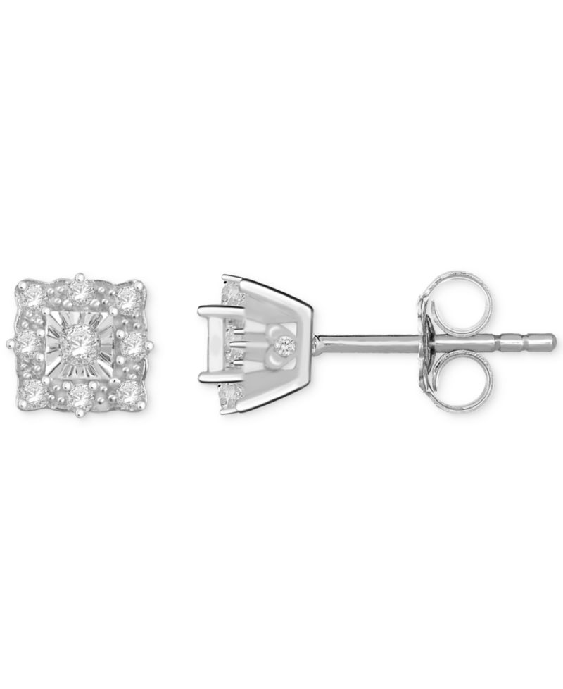 2-Pc. Diamond Necklace and Earrings Set (1/3 ct. t.w.) in Sterling Silver