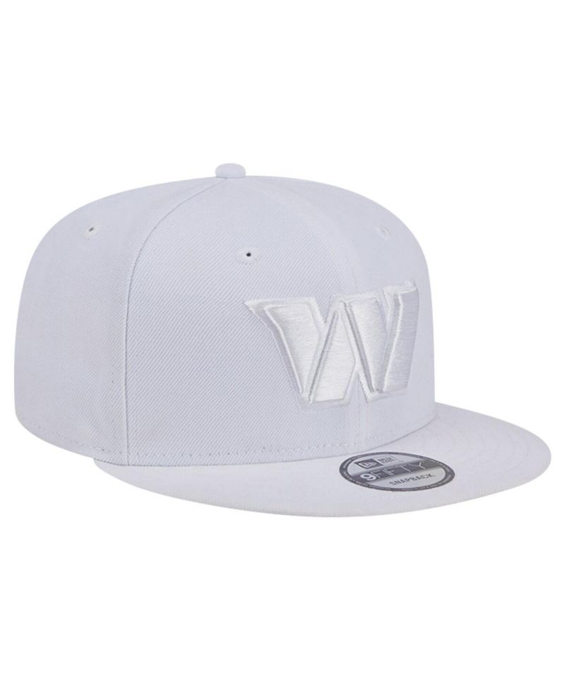 Men's Washington Commanders Main White on White 9Fifty Snapback Hat
