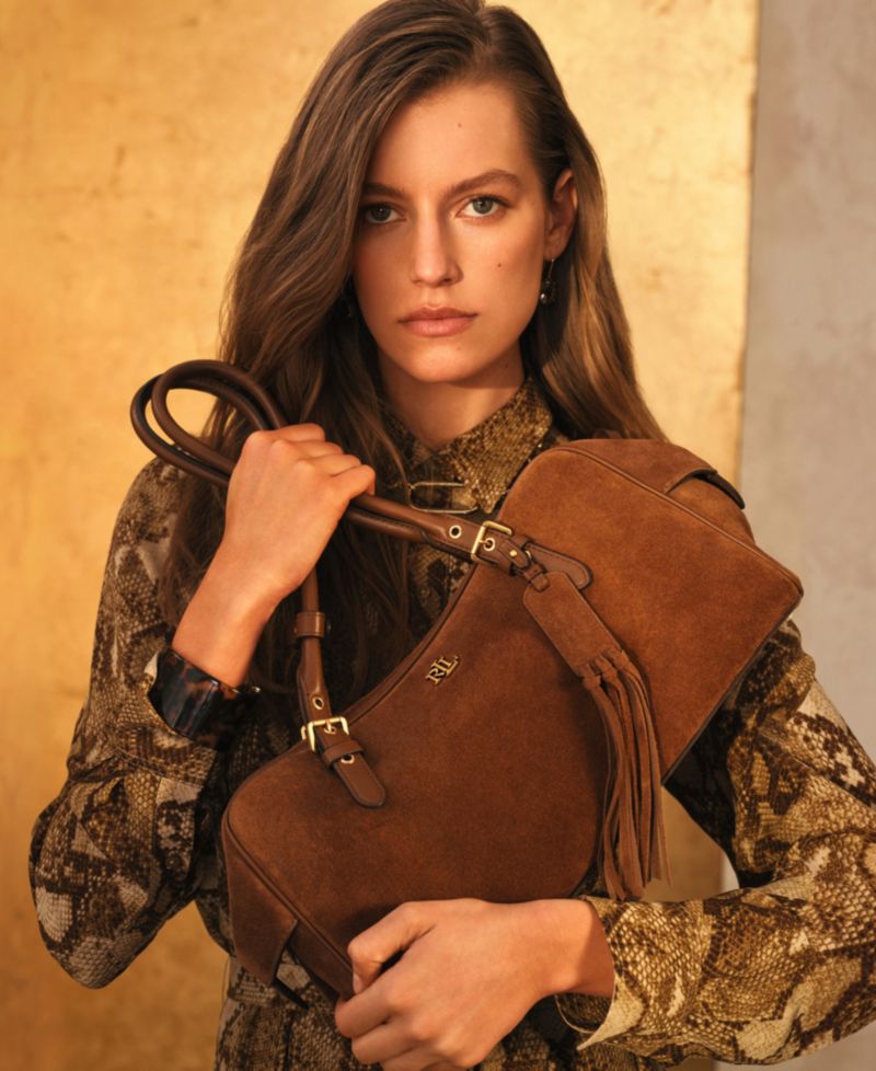 Marcy Suede Large Satchel Bag