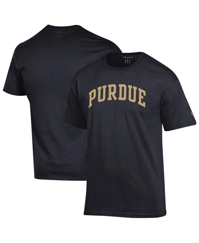 Men's Black Purdue Boilermakers Basic Arch T-Shirt
