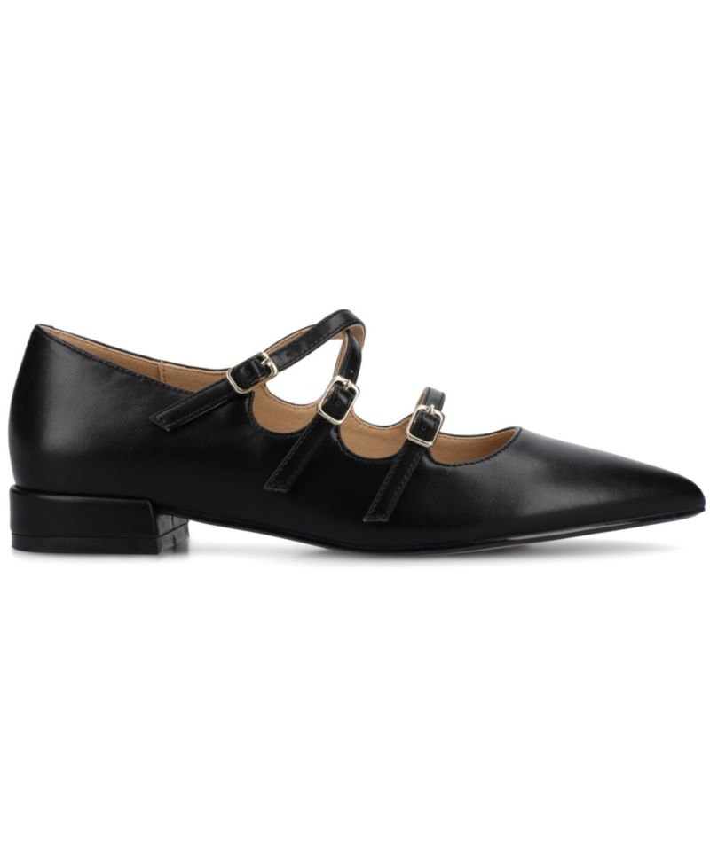 Women's Gretel Strappy Mary Jane Pointed Toe Flats