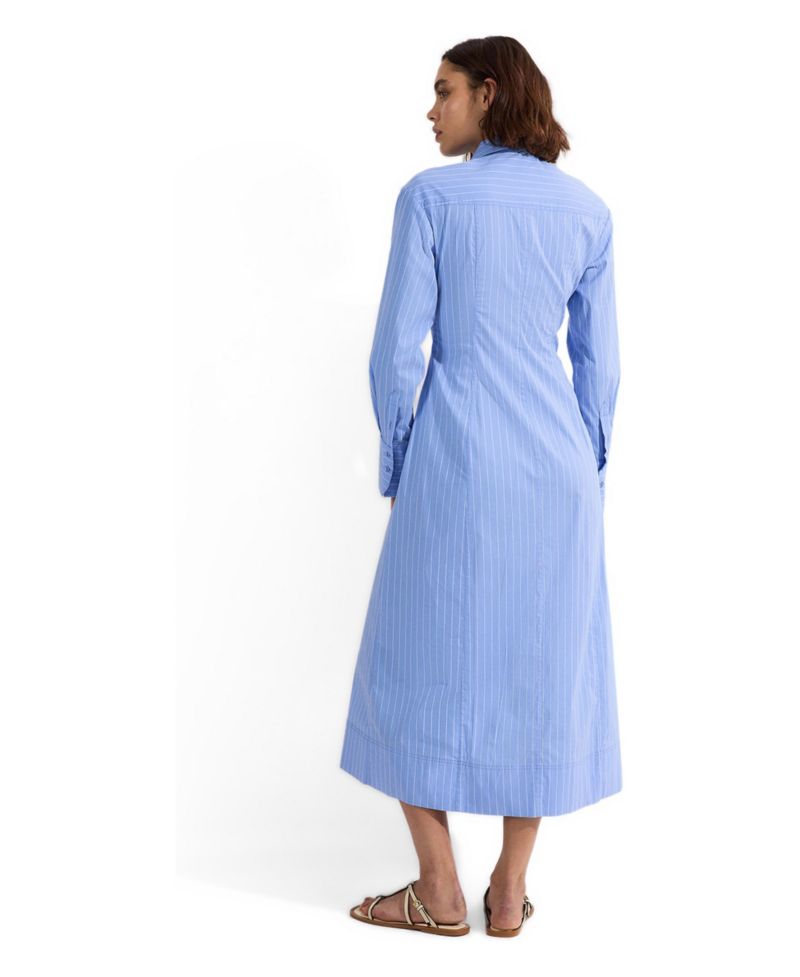 Women's Woven Shirt Midi Dress