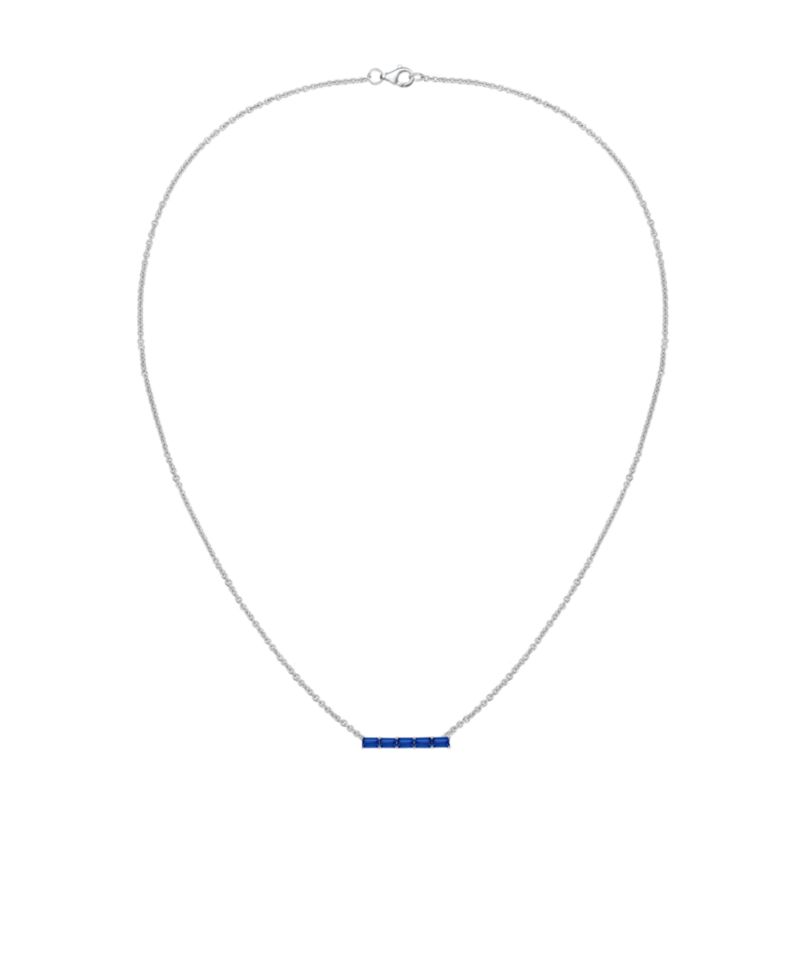 Lab-Grown Sapphire (5/8 ct. t.w.) Necklace in Sterling Silver (also in Multi-Stone)