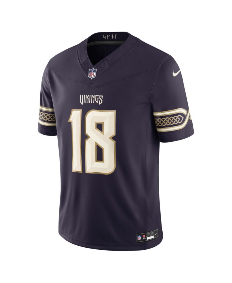 Men's Justin Jefferson Purple Minnesota Vikings 2026 Rivalries Collection Vapor F.U.S.E Stitched Limited Jersey