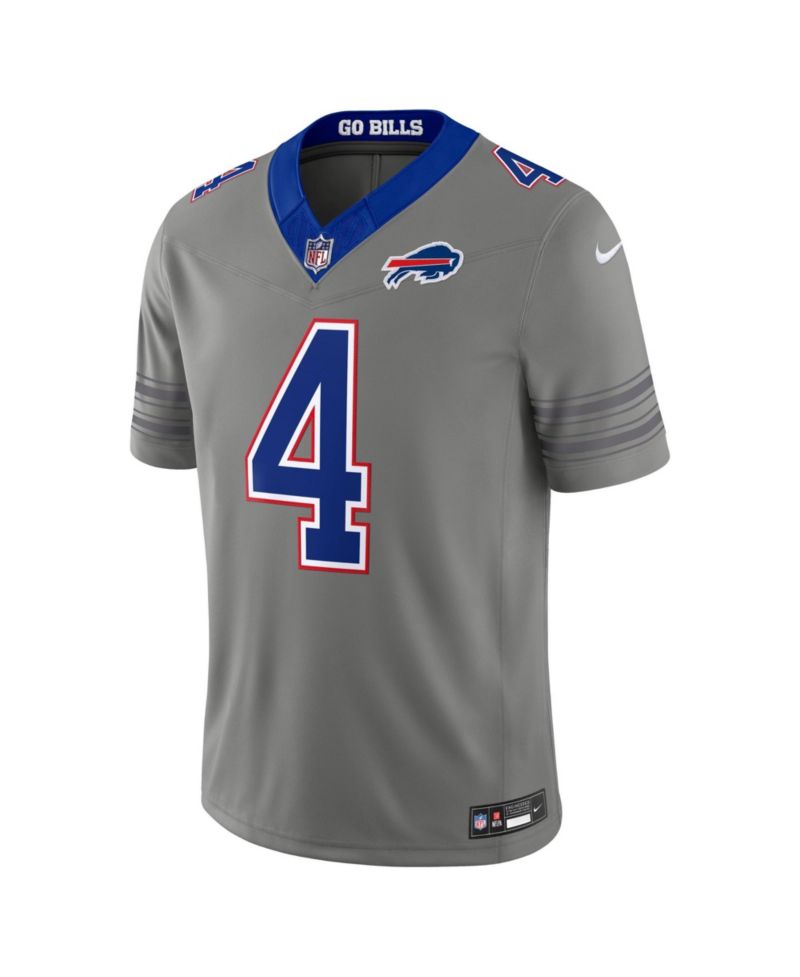 Men's James Cook III Gray Buffalo Bills Nickel City Vapor F.U.S.E. Stitched Limited Jersey