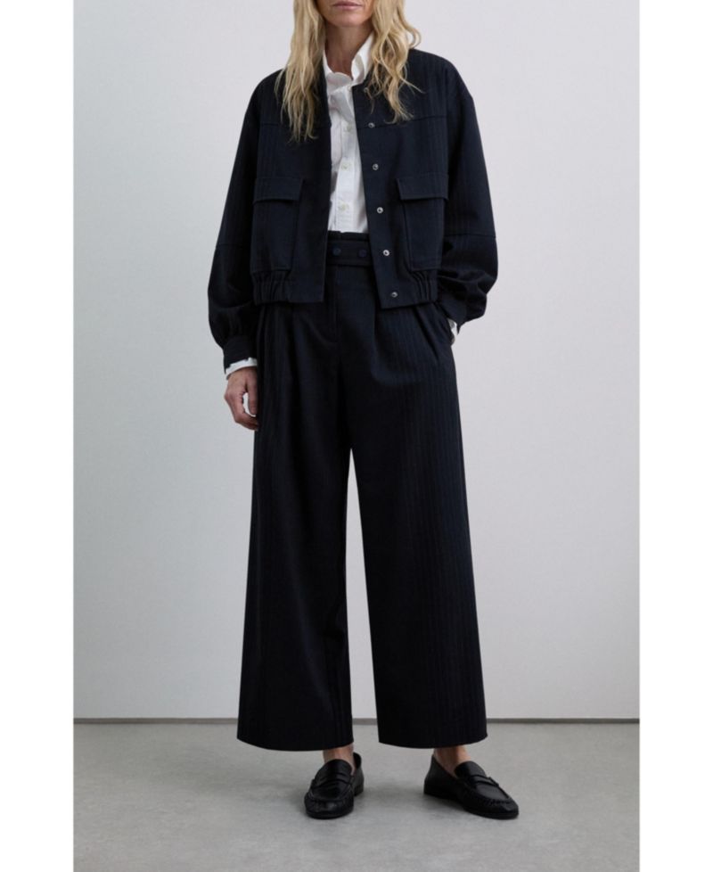 Women's Belt pocket bomber Jacket