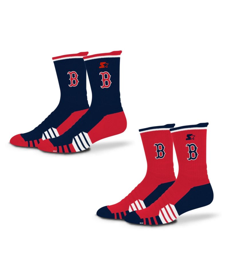 Men's and Women's 2-Pack Navy/Red Boston Red Sox Breakaway Crew Sock