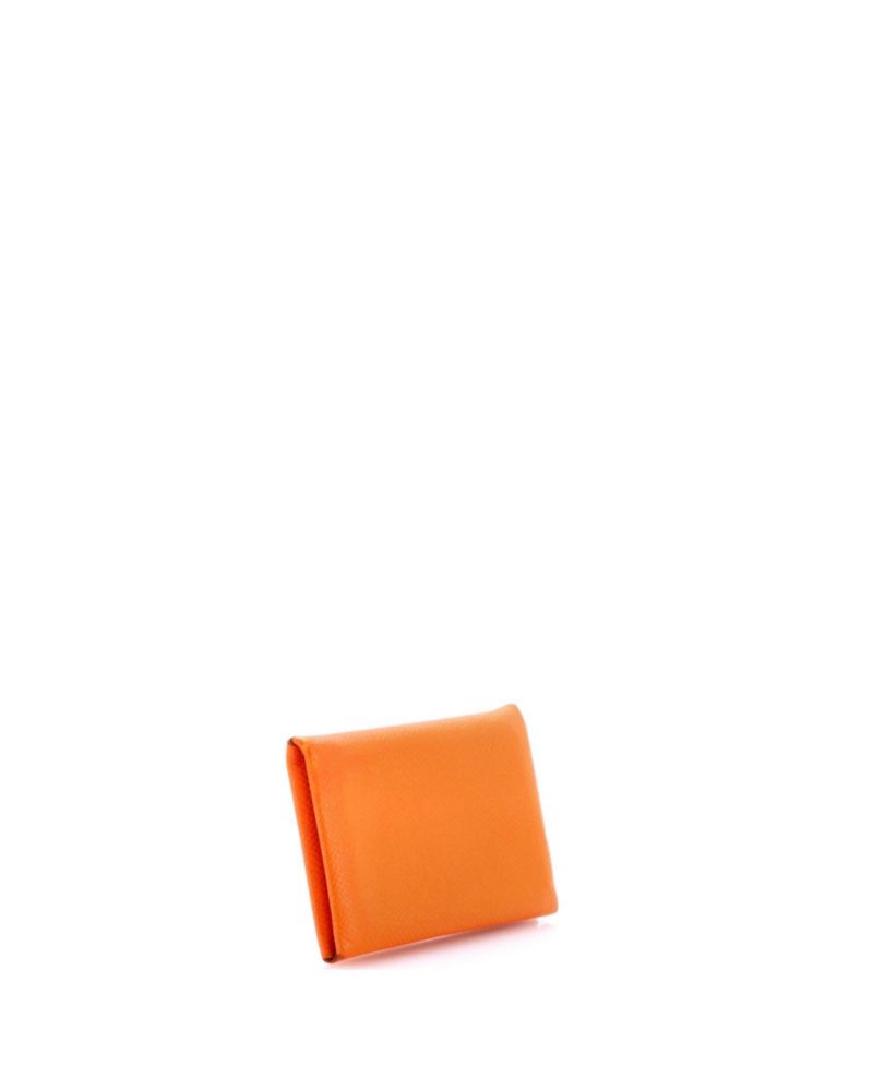 Calvi Epsom Leather Snap Envelope Design Card Case