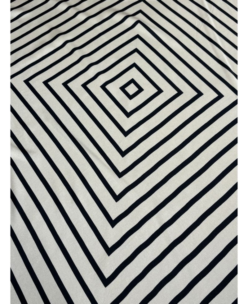 Geo Print Satin Square Scarf