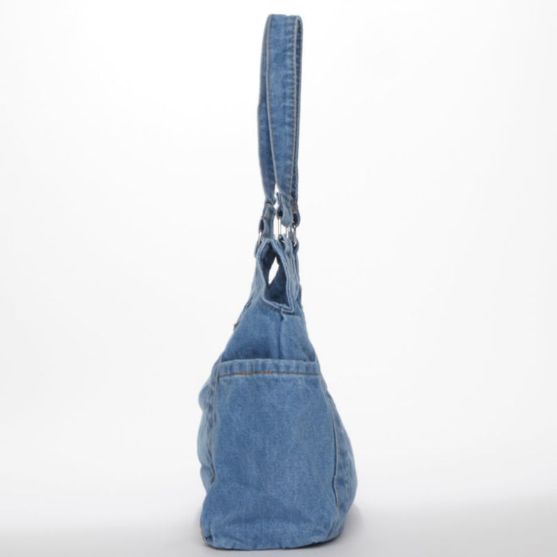 Women's Denim Shoulder Tote Bag Hobo Bag Casual Everyday Purse