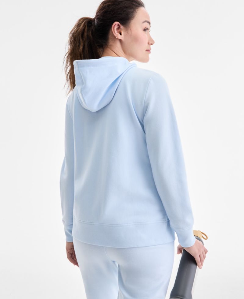 Women's Relaxed Zip-Front Long-Sleeve Fleece Hoodie