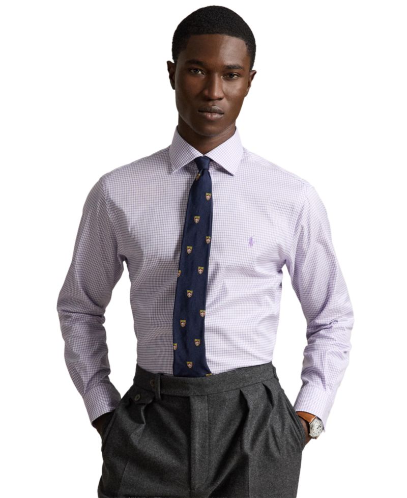 Men's Regent Checked Classic-Fit Dress Shirt