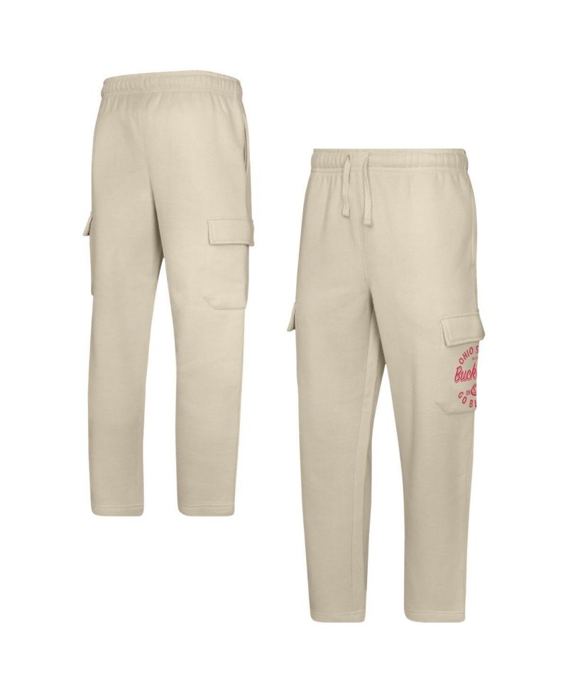 Big Boys and Girls Cream Ohio State Buckeyes All Around The World Fleece Sweatpants