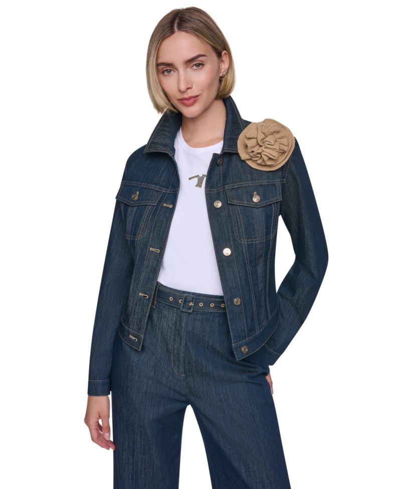 Women's Sonia Five-Button Front Trucker Jacket
