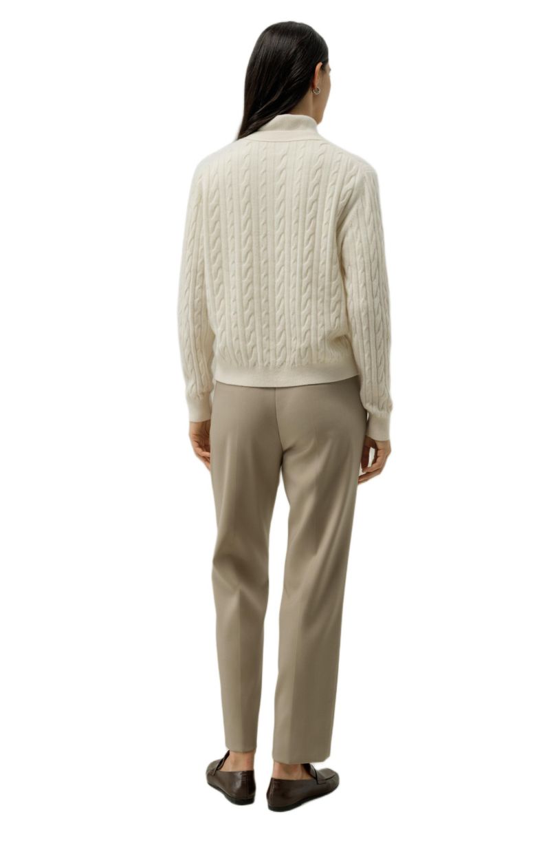 Women's Cable-Knit Baby Cashmere Cardigan