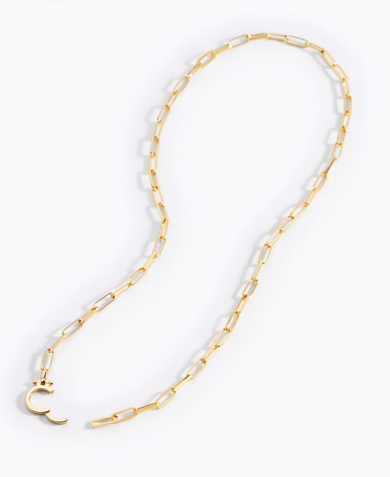 Mint Paperclip Necklace