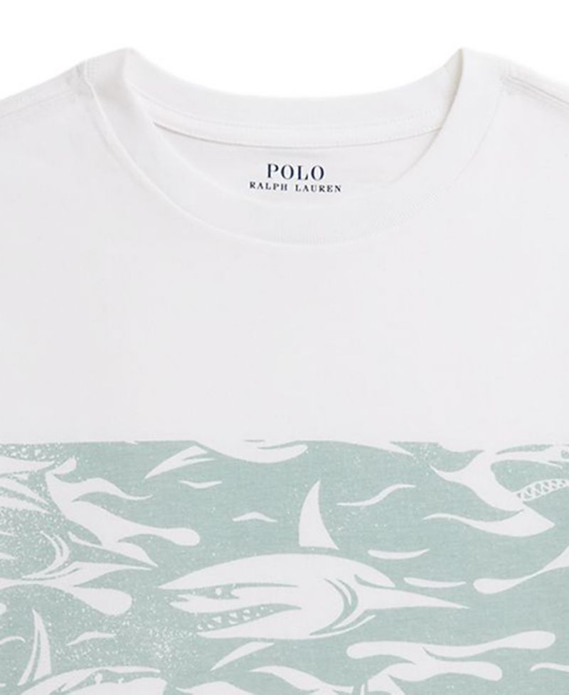 Boys' 8-20 Shark-Print Short-Sleeve Jersey T-Shirt