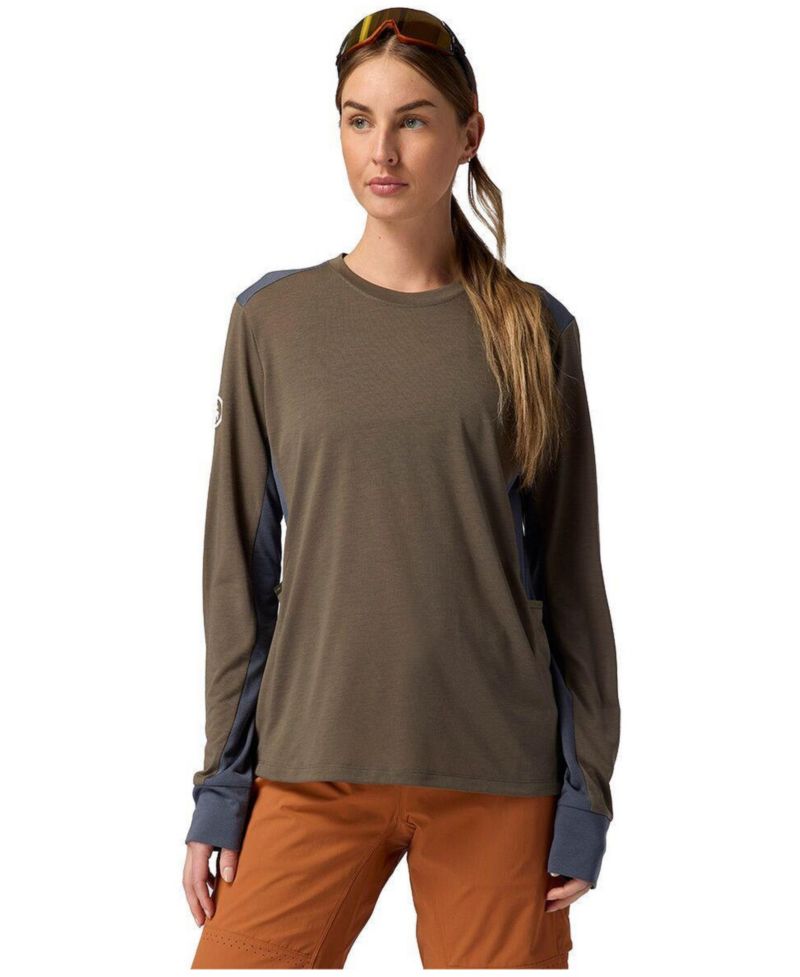 Women's BGA Slickrock Drirelease Long-Sleeve Tech T-Shirt Mountain Bike Jerseys Long Sleeve