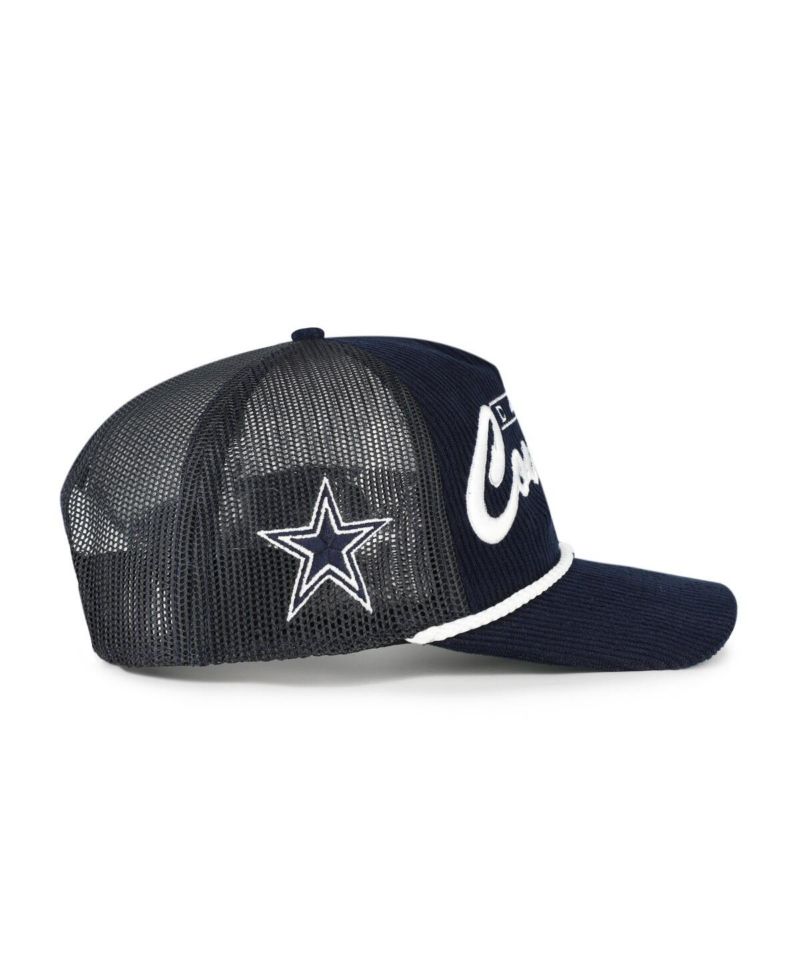 Men's Navy Dallas Cowboys Double Header Relaxed Corduroy Hitch Hat