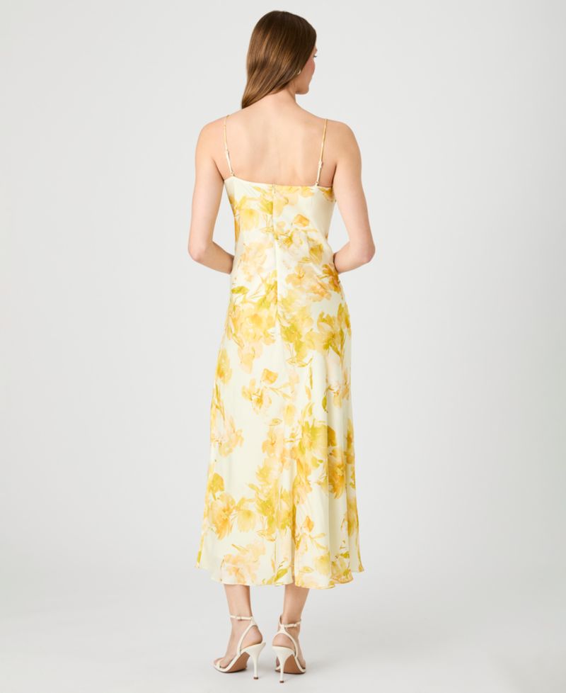 Women's Printed Cowl Neck Dress