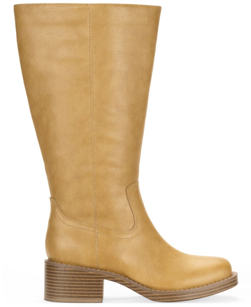 Women's Warblerr Square Toe Tall Boots, Created for Macy's, Regular & Wide Calf