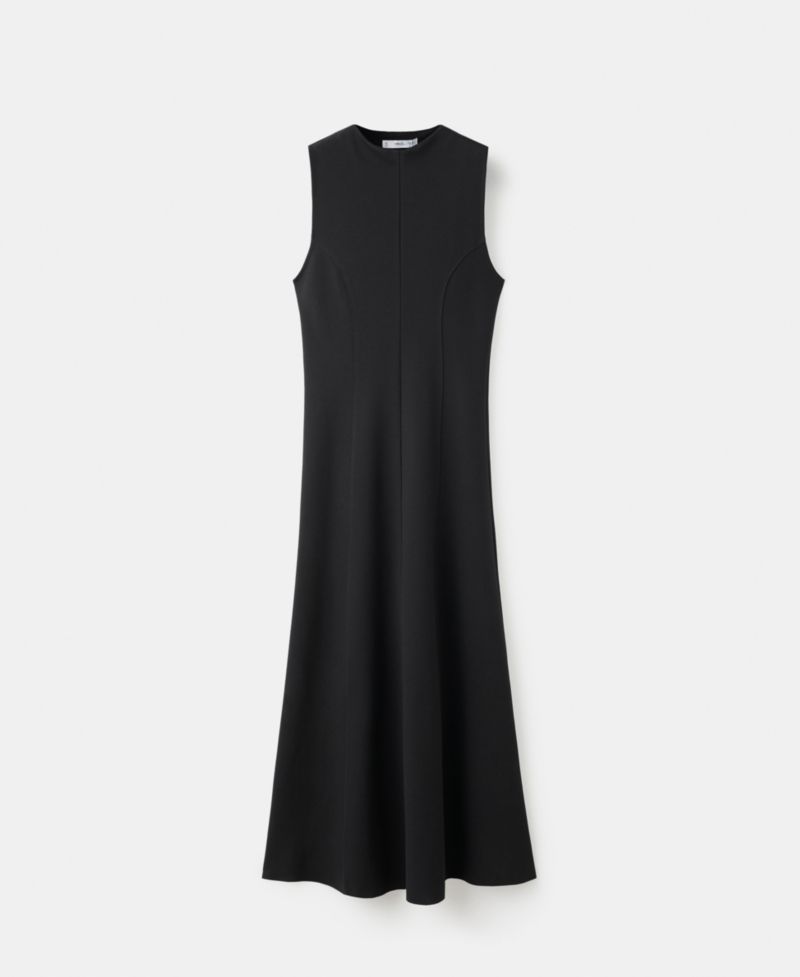 Women's Stitching Detail Midi Dress