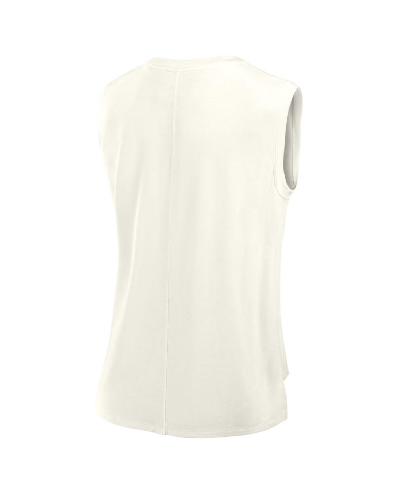 Women's Cream New Orleans Saints Studio Embrace Tank Top
