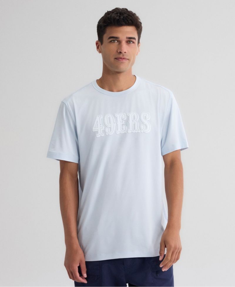 Men's Light Blue San Francisco 49ers Clutch T-Shirt