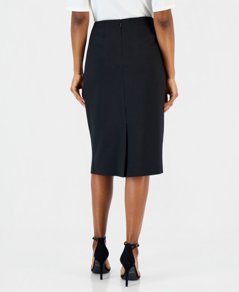 Women's Below-the-Knee Stretch Pencil Skirt