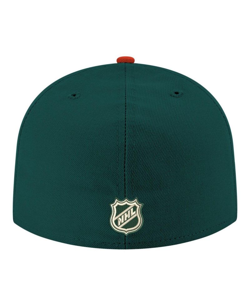Men's Green Minnesota Wild Core Logo Two-Tone 59FIFTY Fitted Hat