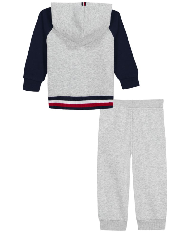 Baby Boys' Color-Blocked Logo Hoodie and Jogger Pants, 2-Piece Set