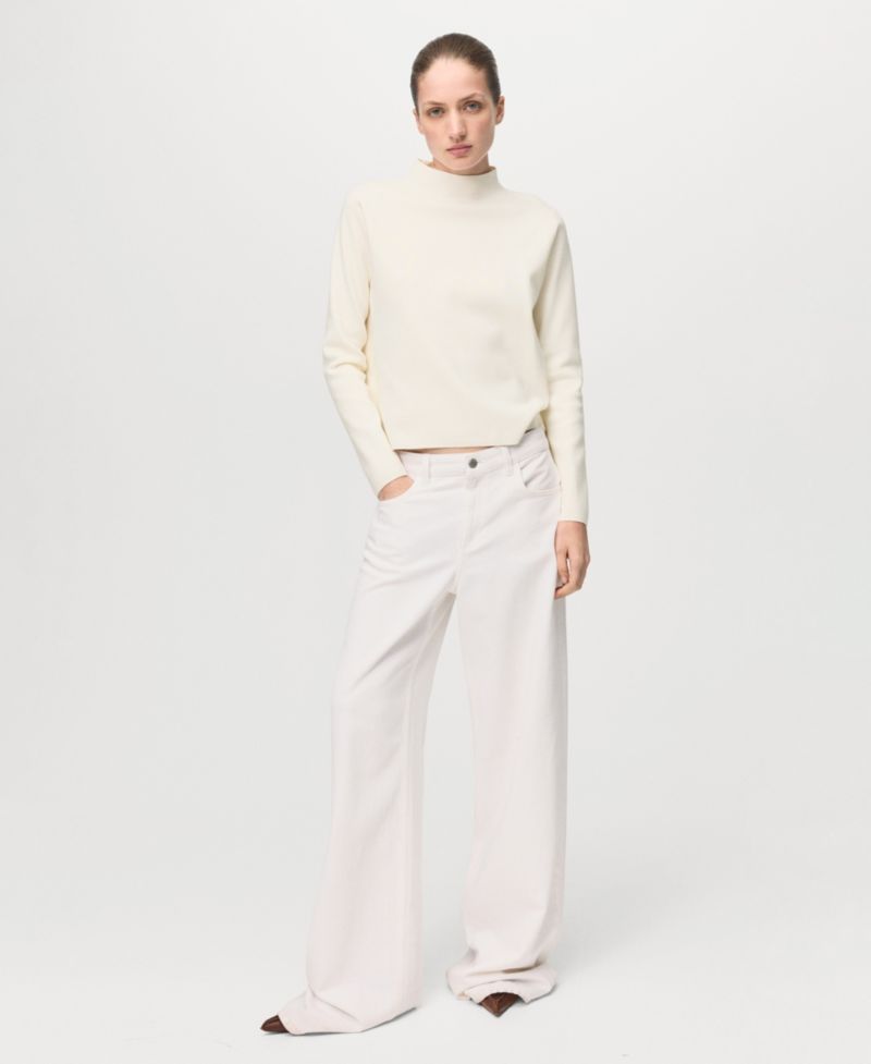 Women's Perkins Neck Knitted Sweater