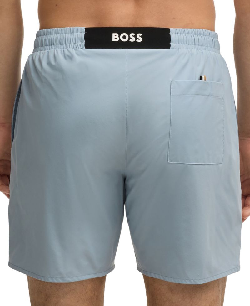 Men's Rubber Logo Badge Swimsuit