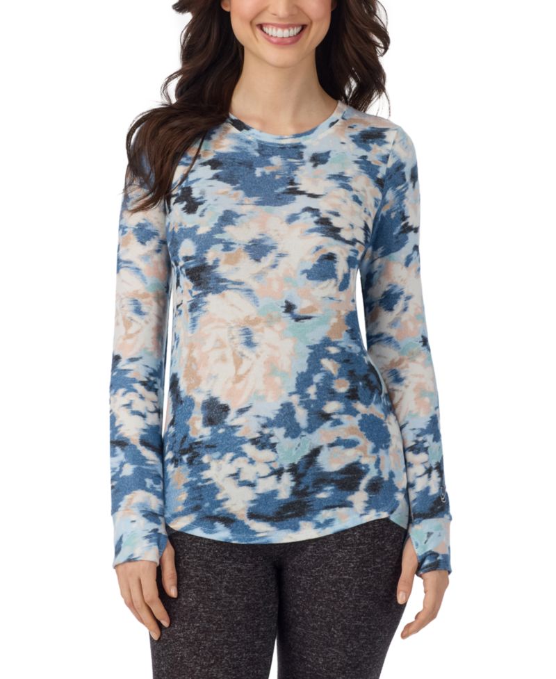 Women's SoftKnit Crewneck Sweater-Knit Long-Sleeve Top