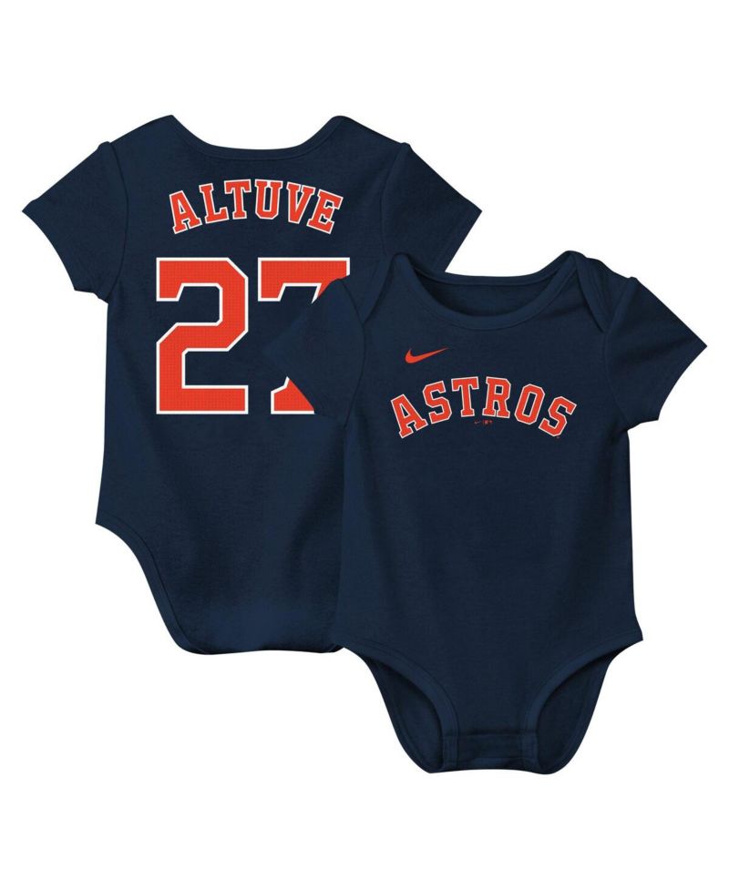 Baby Jose Altuve Navy Houston Astros Fuse Name & Number Bodysuit