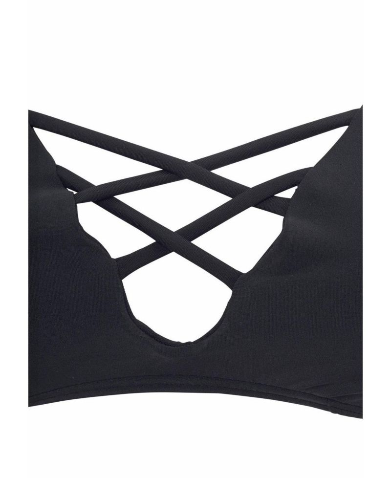 Women's Strappy Removable Pads Triangle Bikini Top