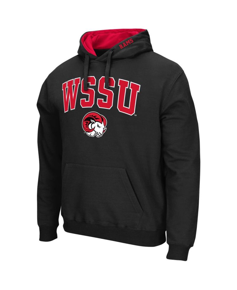 Men's Black Winston-Salem State Rams Arch & Logo Pullover Hoodie