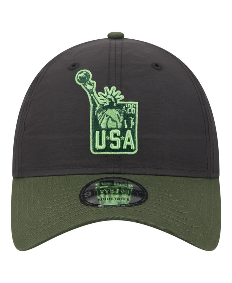Men's Black/Olive USA Statue Of Liberty 9TWENTY Adjustable Dad Hat