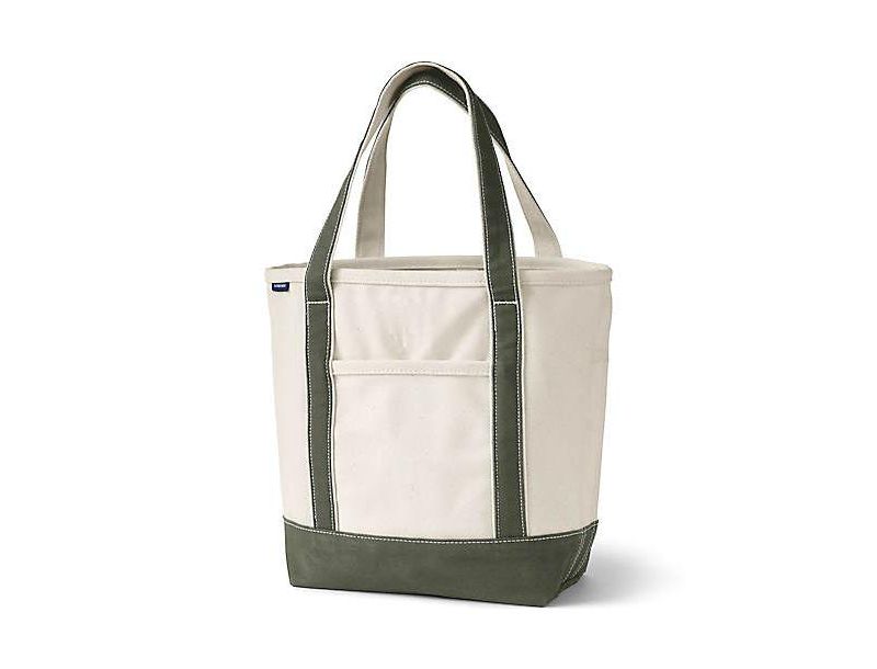 Medium 5 Pocket Open Top Canvas Tote Bag
