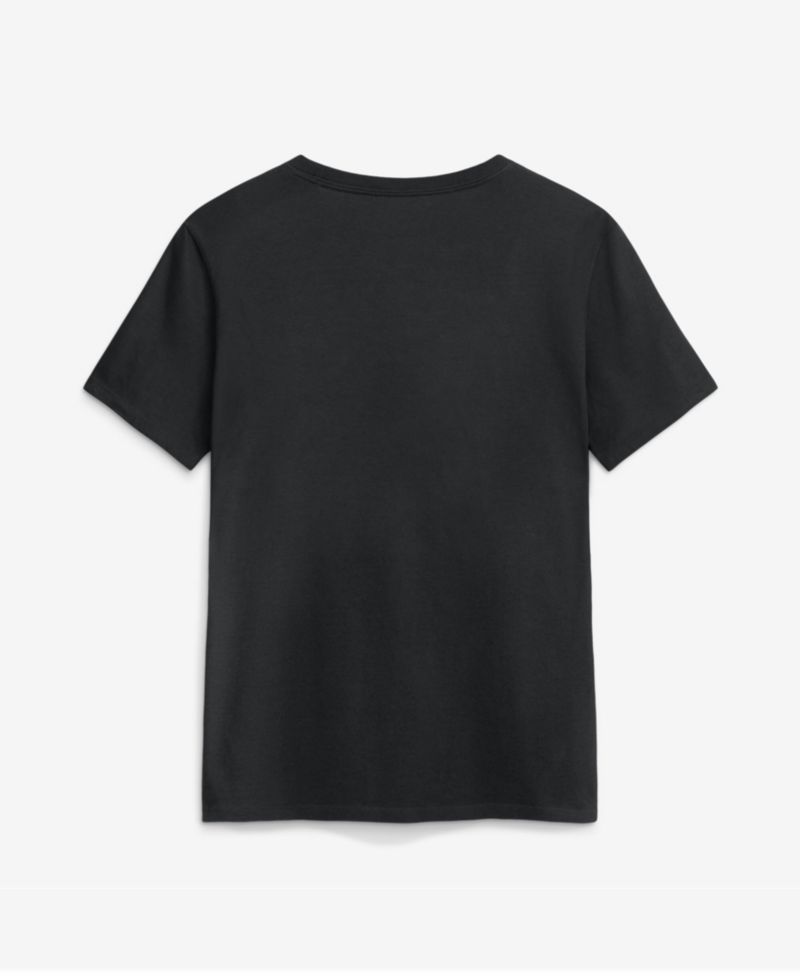 Women's Black Philadelphia Phillies Black on Black Cotton T-Shirt