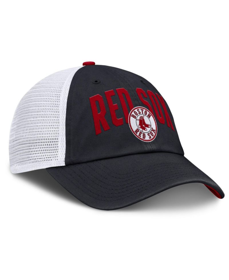 Men's Navy Boston Red Sox Primetime Club Adjustable Trucker Hat