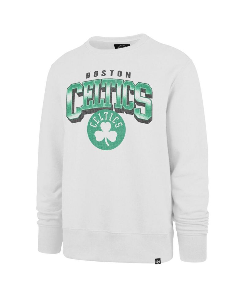 47 Brand Men's Cream Boston Celtics Big & Tall Spotlight Headline Pullover Sweatshirt