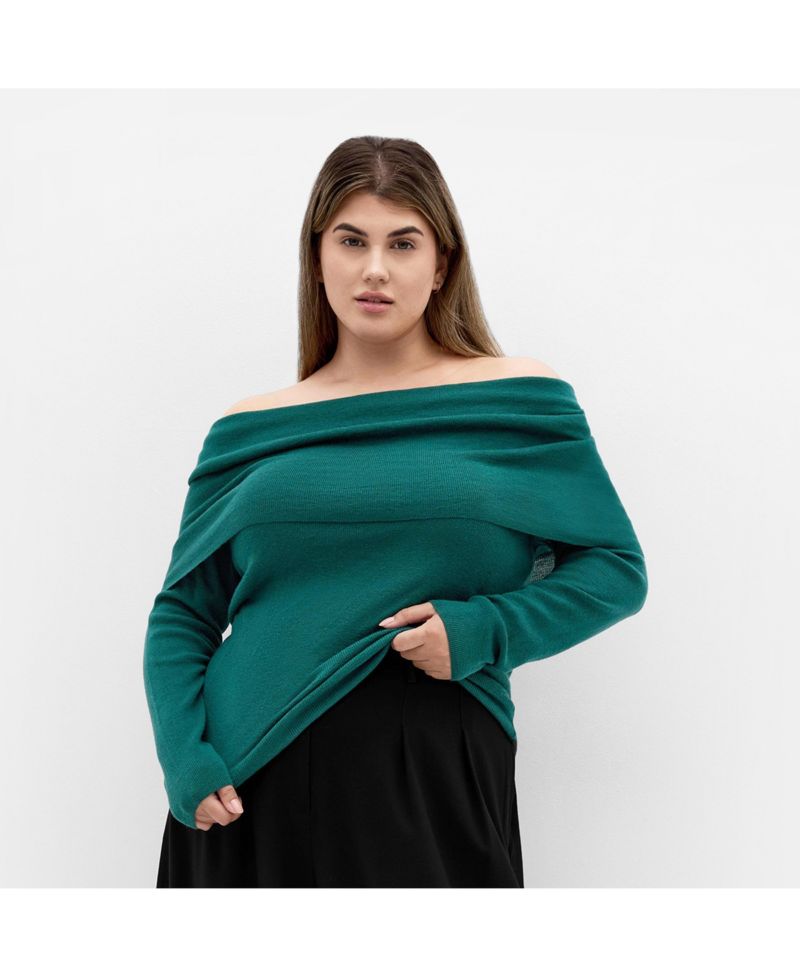 Plus Size Florence Off Shoulder Jumper