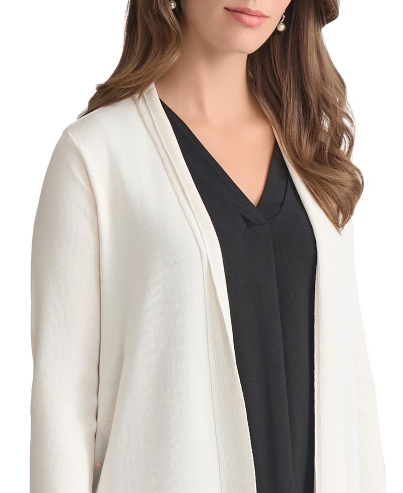Petite Icon Open-Front Relaxed Cardigan