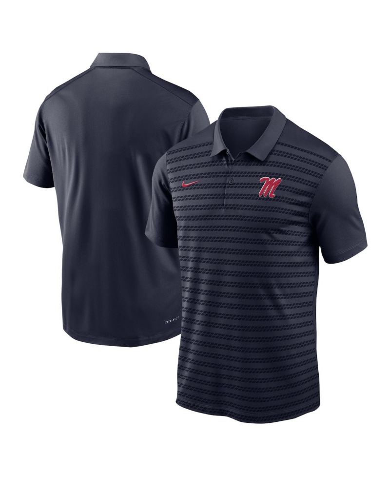 Men's Navy Ole Miss Rebels 2024 Sideline Victory Coaches Performance Polo