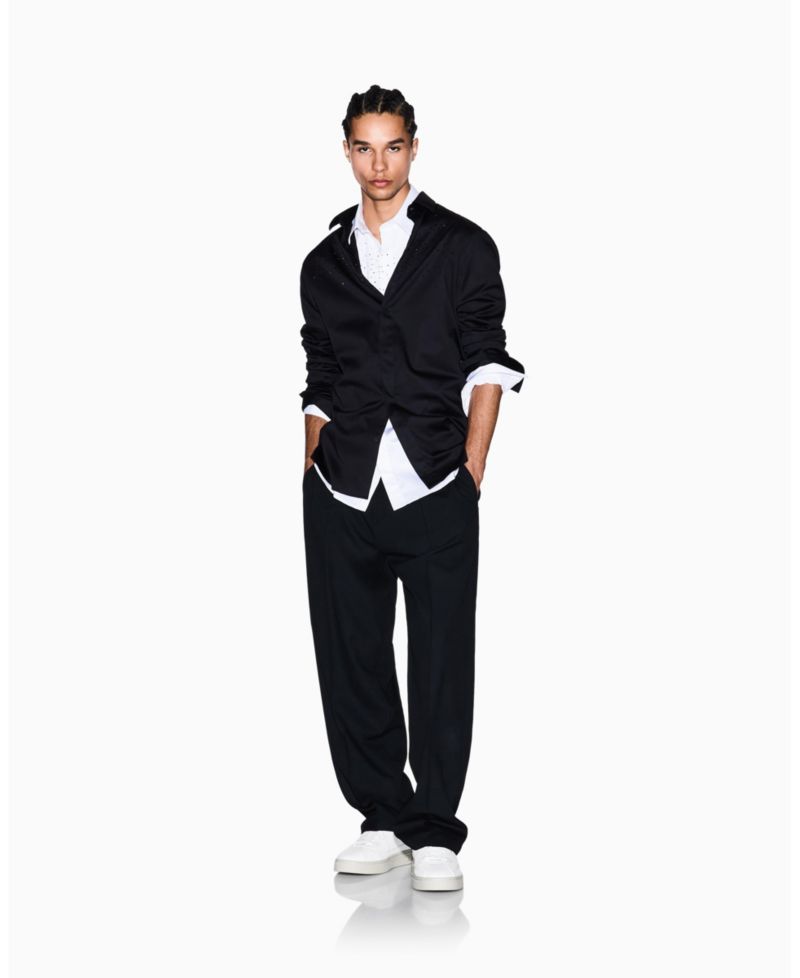 Men's Night Lab Embellished Woven Shirt
