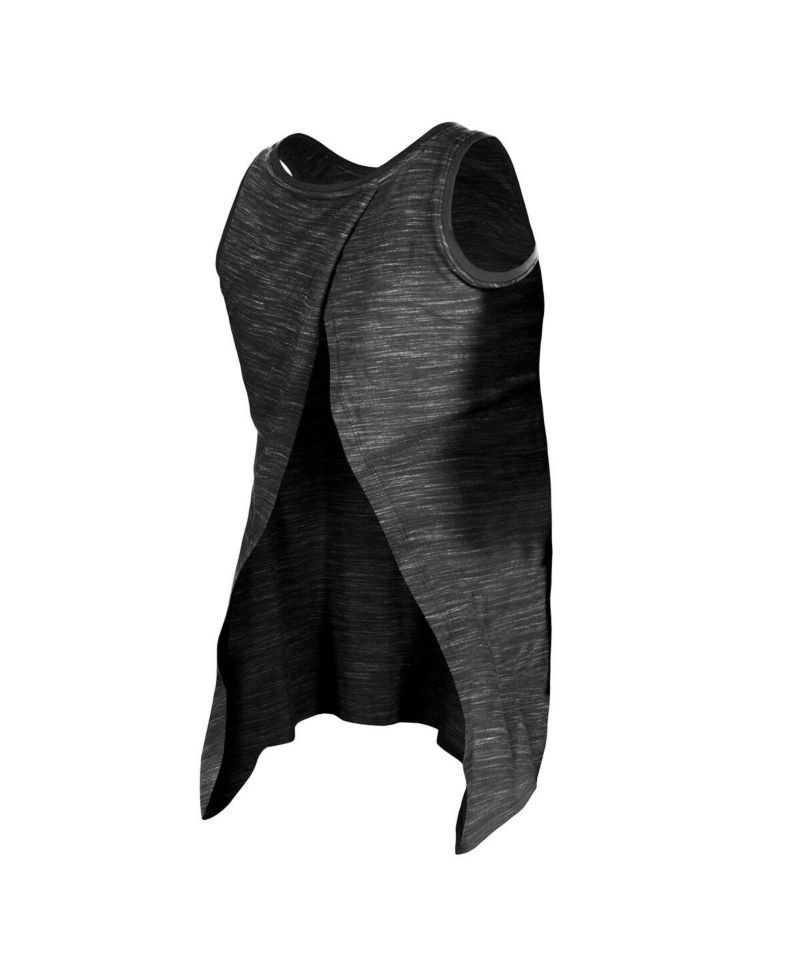 Women's Black Las Vegas Raiders Space Dye Active Tank Top
