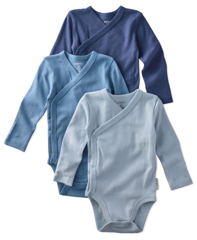 Baby Boys' Sterling Side Snap Long-Sleeve Bodysuit, 3-Pack