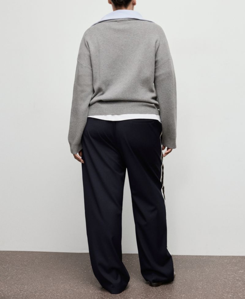 Women's Contrast Stripe Straight Pants